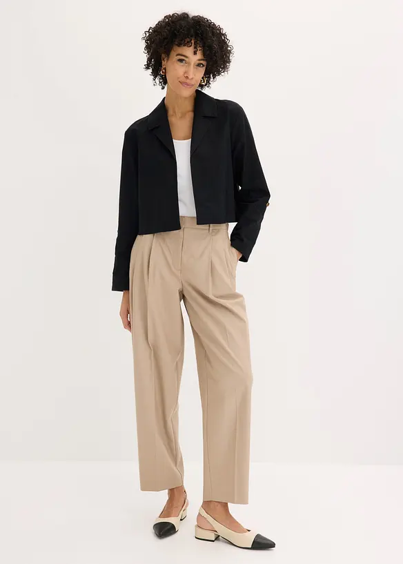 Blusenjacke aus Leinenmix, bonprix