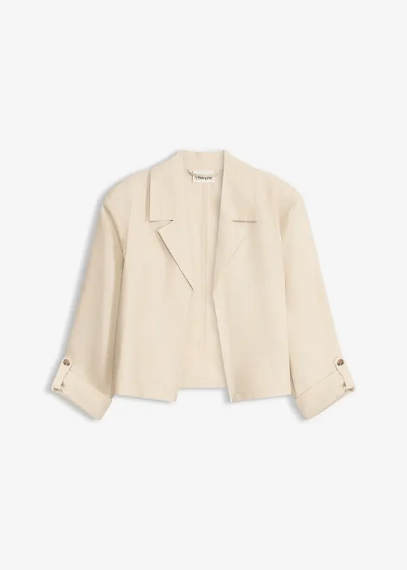 Blusenjacke aus Leinenmix, bonprix