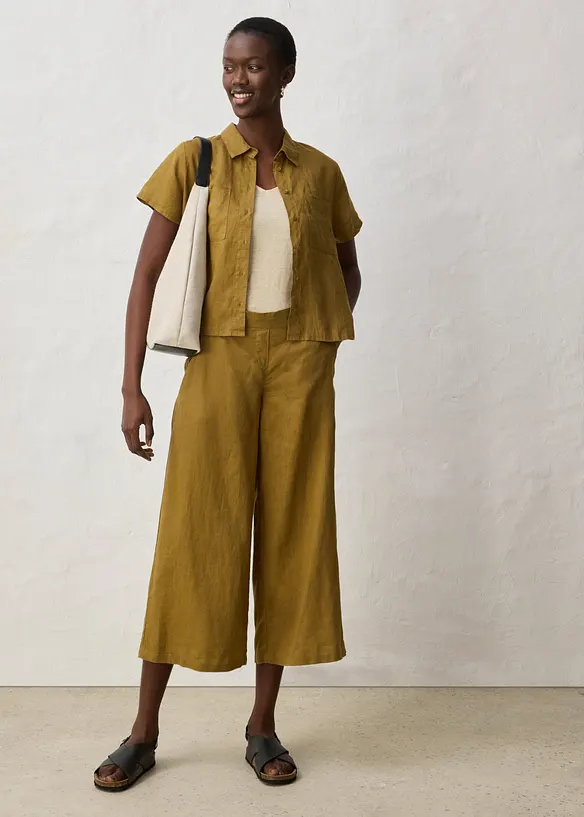 Culotte  aus  reinem Leinen, bonprix