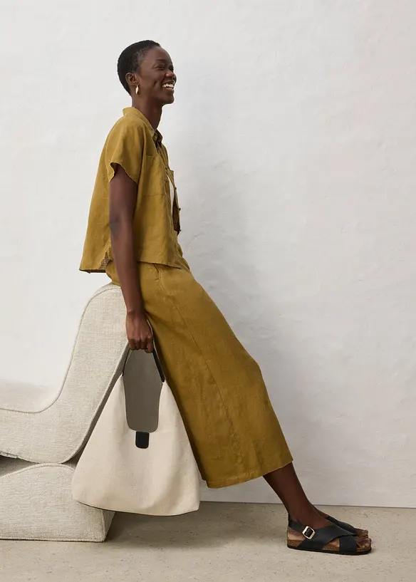 Culotte  aus  reinem Leinen, bonprix