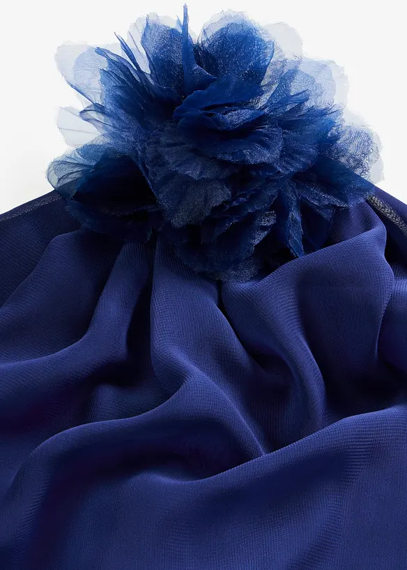 Abendkleid aus feinem Chiffon mit Blumenapplikation, bonprix