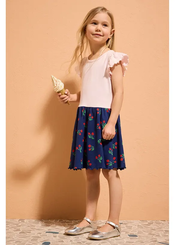 Jerseykleid aus reiner Bio-Baumwolle, bonprix