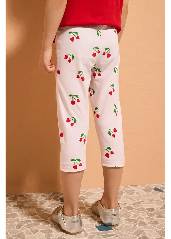 Capri-Leggings aus elastischem Bio-Baumwoll-Mix (3er Pack), bonprix