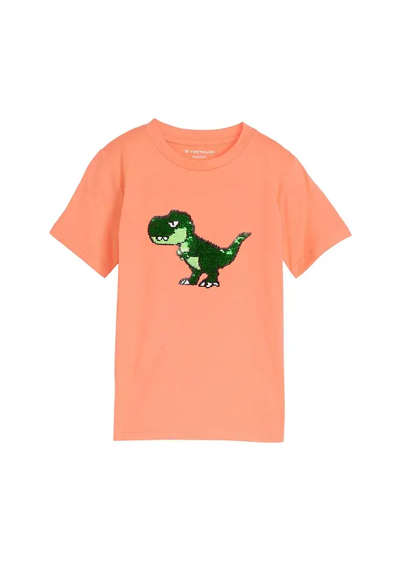 T-shirt Tom Tailor Dino avec sequins r&eacute;versibles, Tom Tailor