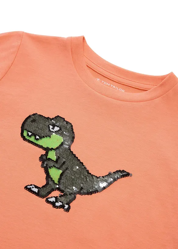 T-shirt Tom Tailor Dino avec sequins r&eacute;versibles, Tom Tailor