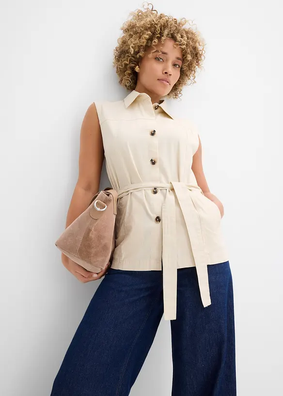 Gilet sans manches, 100% coton, bonprix