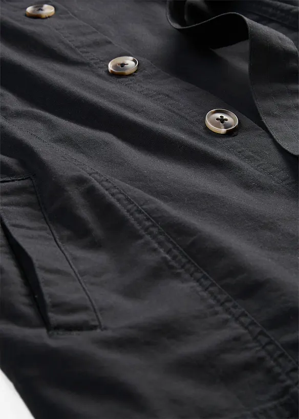 Weste mit G&uuml;rtel, aus Baumwolle, bonprix