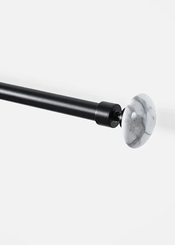 Tringle &agrave; rideaux t&eacute;lescopique avec bouts aspect marbre, bonprix