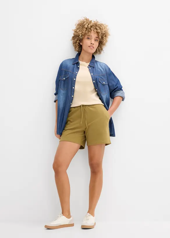 Sweat-Shorts aus reiner Bio-Baumwolle, bonprix