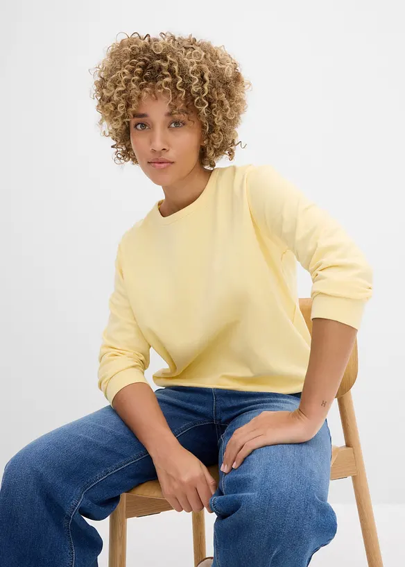Sweatshirt aus reiner Bio-Baumwolle, bonprix