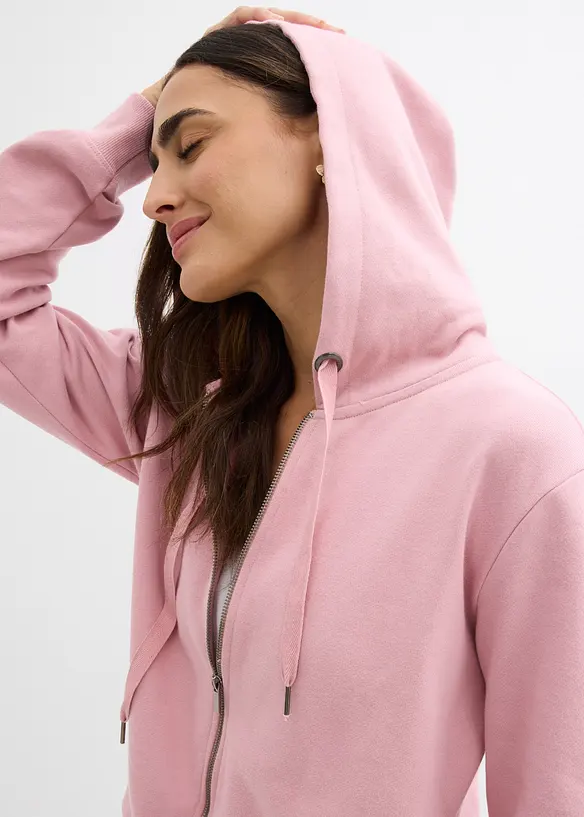 Sweatshirtjacke und Sweatshorts aus reiner Bio-Baumwolle (2-tlg.Set), bonprix