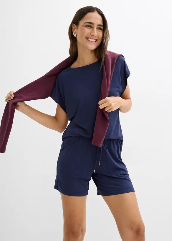 Shirt und Shorts aus softem Viskose-Mix (2-tlg.Set), bonprix