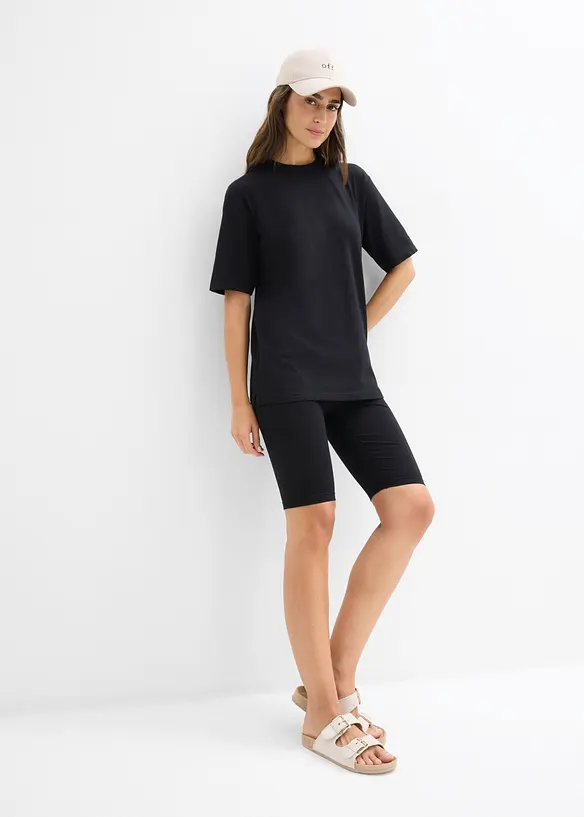 T-Shirt und Radlerhose, Baumwollstretch (2-tlg.Set), bonprix