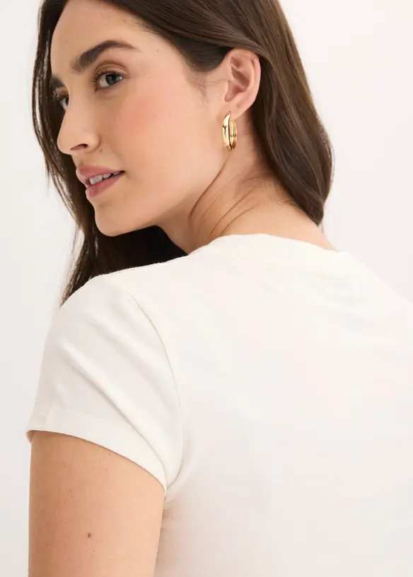 T-shirt en coton extensible, bonprix