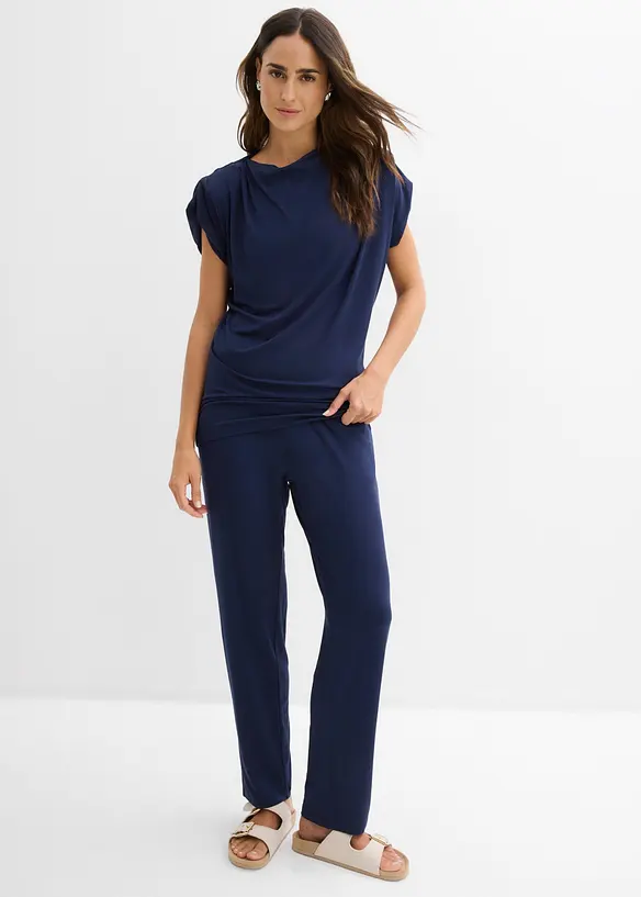 Shirt und Hose (2-tlg.Set)  aus Viskose-Mix, bonprix