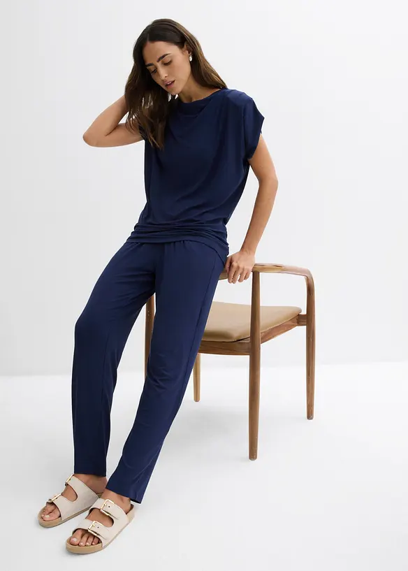 Shirt und Hose (2-tlg.Set)  aus Viskose-Mix, bonprix