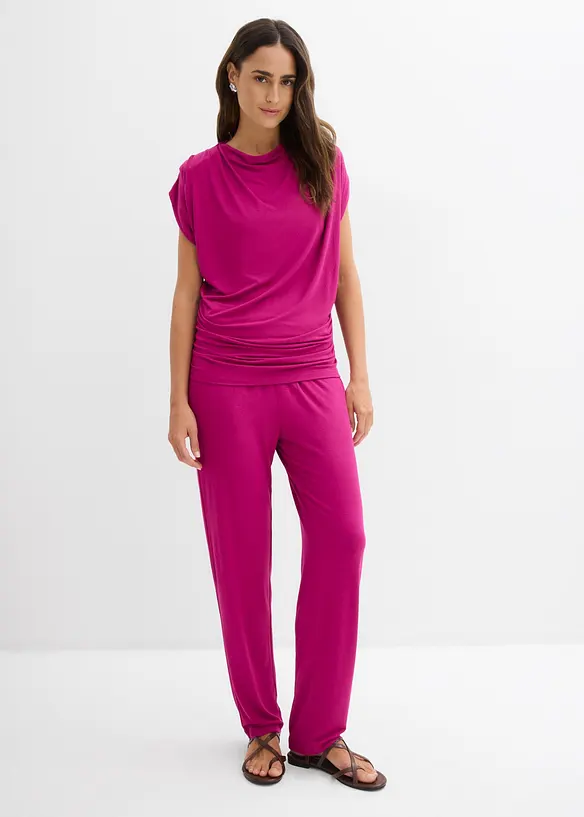 T-shirt et pantalon (ens. 2&nbsp;pces) en viscose extensible, bonprix