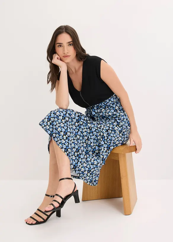 Midi-Jerseykleid aus Viskose-Mix, bonprix