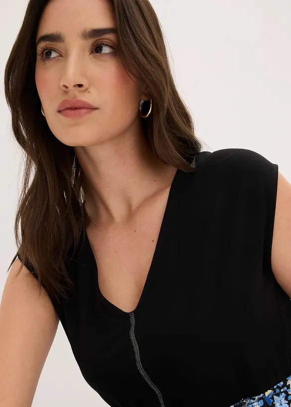 Midi-Jerseykleid aus Viskose-Mix, bonprix