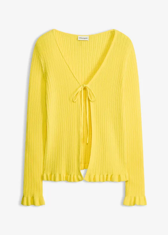 Feinstrickjacke aus Baumwoll-Mix, bonprix