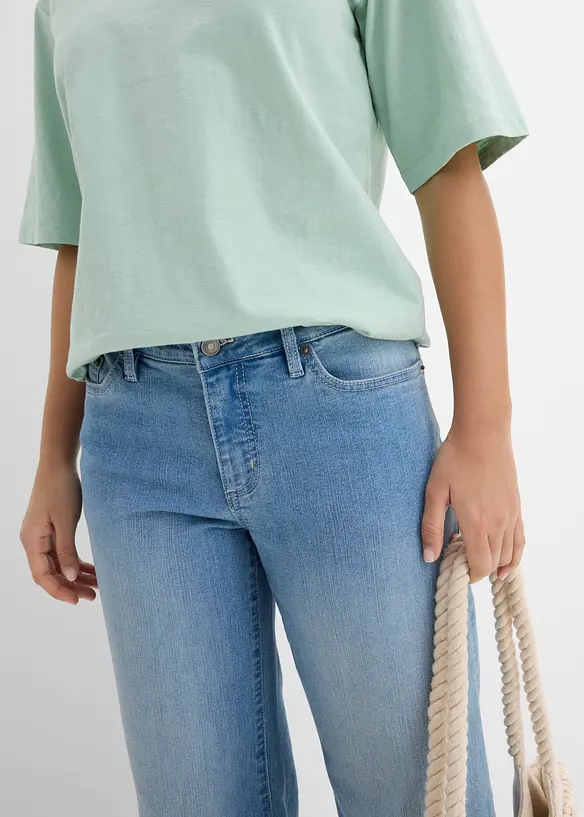 Flammgarn-Boxy-Shirt aus reiner Bio-Baumwolle (2er Pack), bonprix