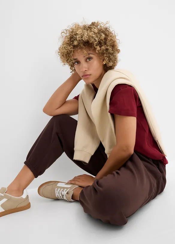 Pantalon sweat, coupe ballon, bonprix