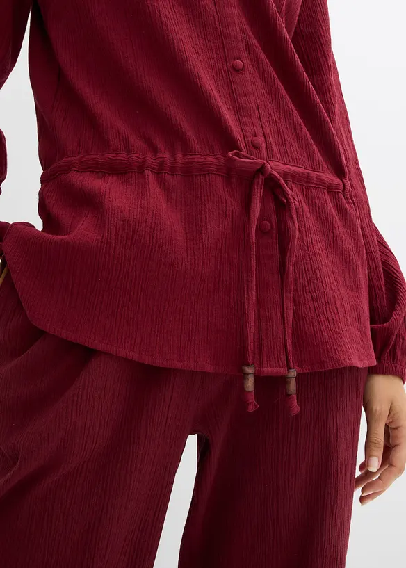 Bluse aus strukturiertem Crinkle, bonprix