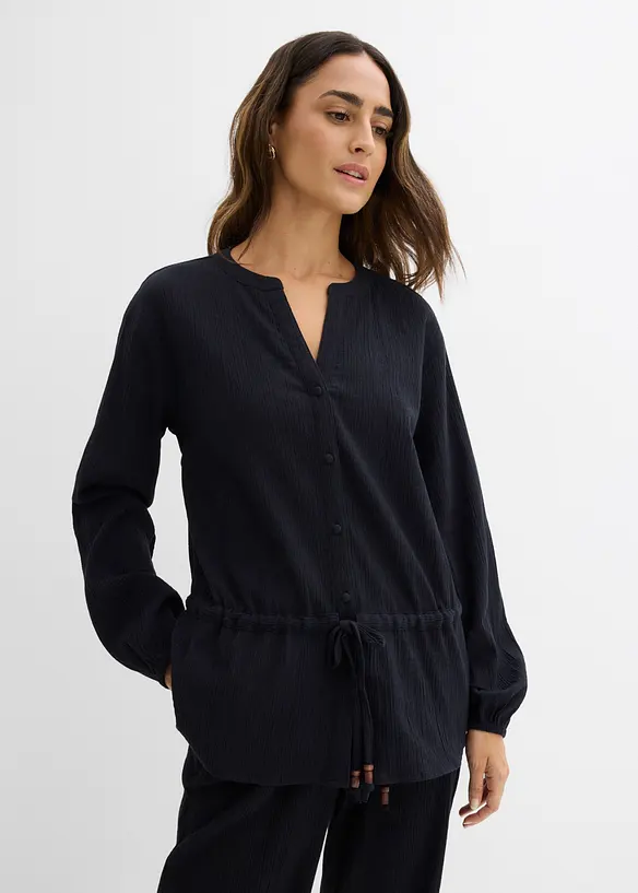Blouse &agrave; effet froiss&eacute;, bonprix