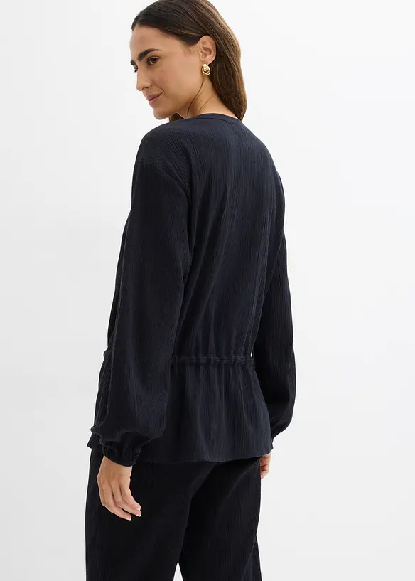 Blouse &agrave; effet froiss&eacute;, bonprix
