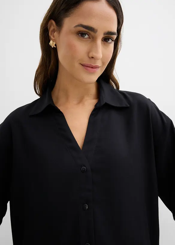 Bluse aus flie&szlig;ender Viskose, bonprix