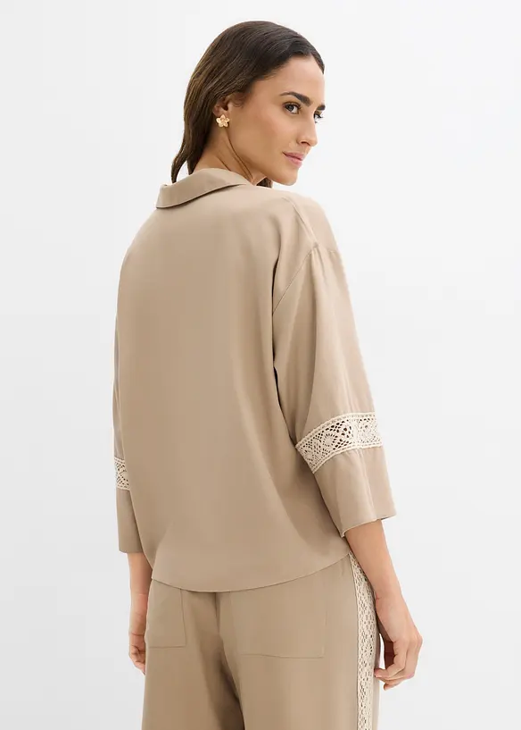 Bluse aus flie&szlig;ender Viskose, bonprix