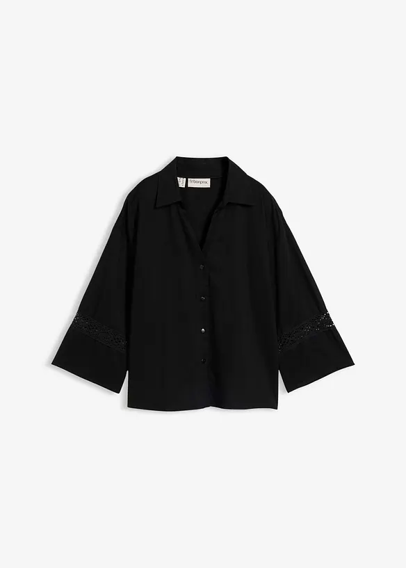 Bluse aus flie&szlig;ender Viskose, bonprix