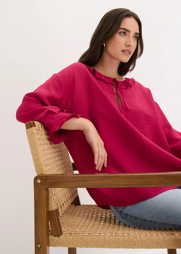 Boheme Bluse aus feinem Viskose-Mix, bonprix