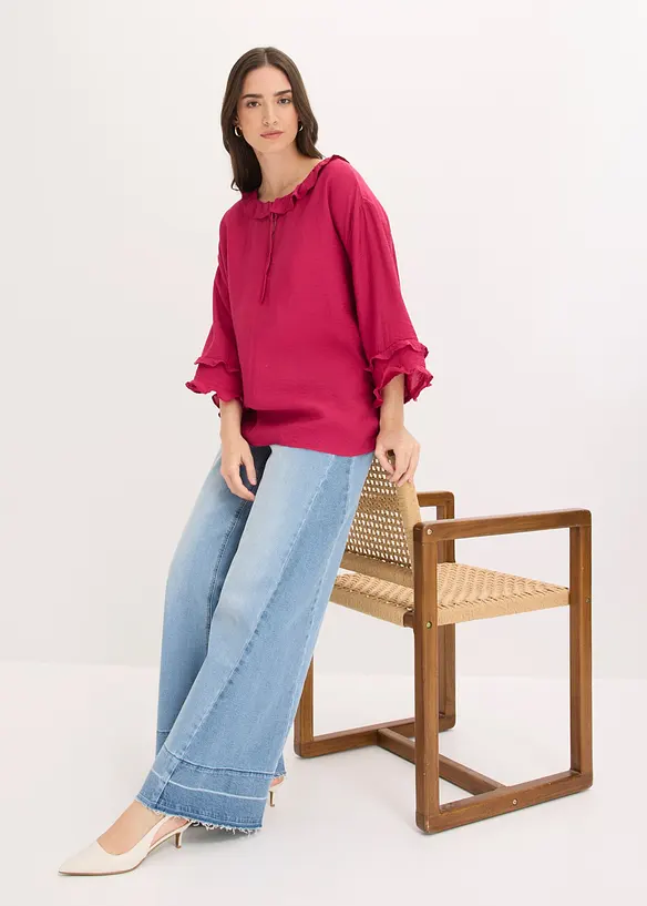 Boheme Bluse aus feinem Viskose-Mix, bonprix