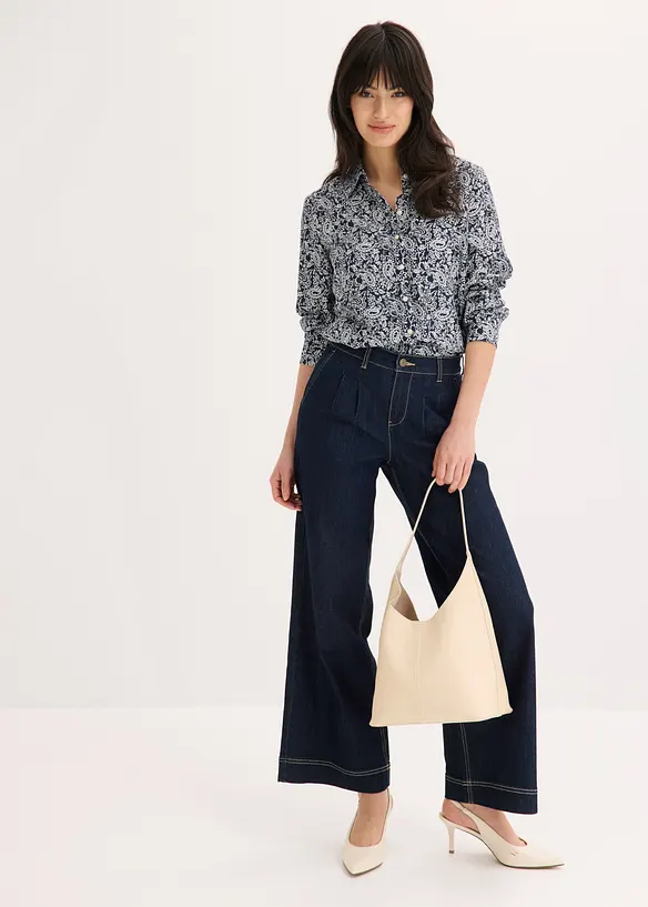 Bluse aus feinem Viskose-Mix, bonprix