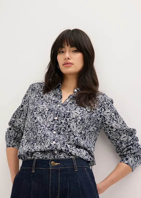 Bluse aus feinem Viskose-Mix, bonprix