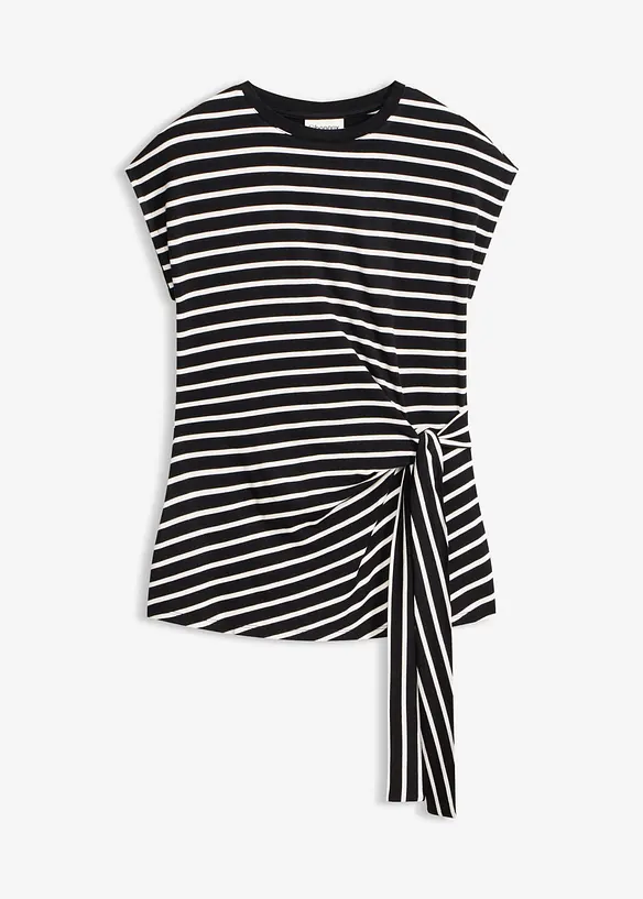 Shirt mit Drapierung, bonprix