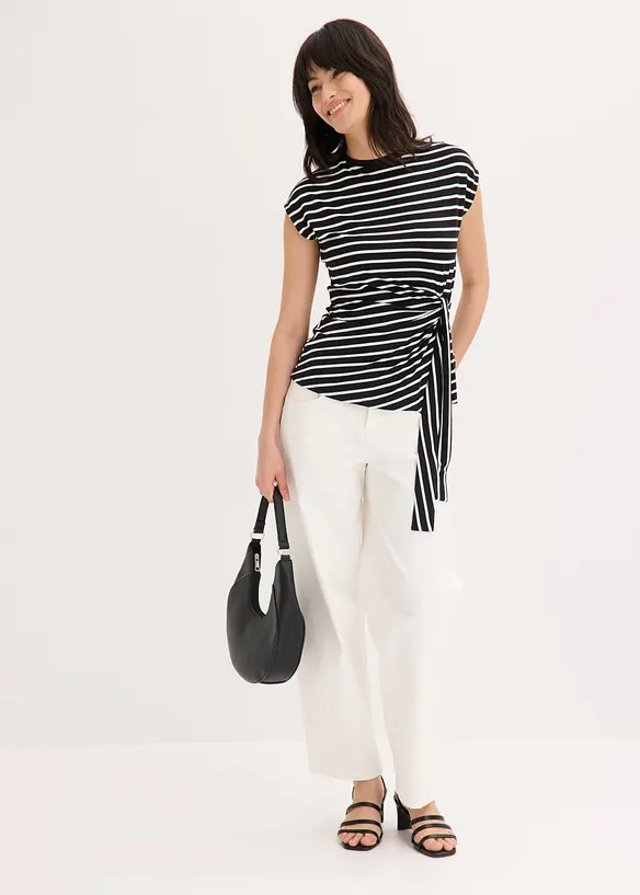 Shirt mit Drapierung, bonprix