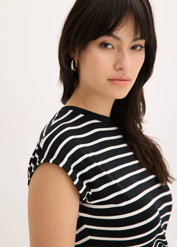 Shirt mit Drapierung, bonprix