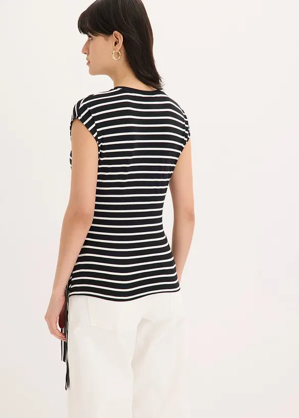 Shirt mit Drapierung, bonprix