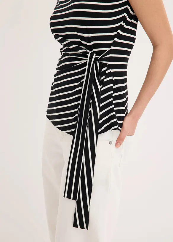 Shirt mit Drapierung, bonprix