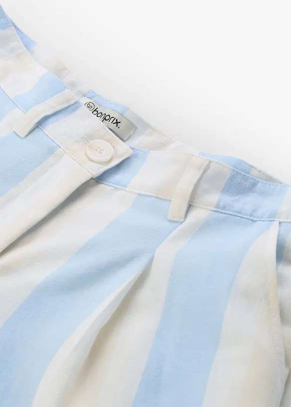 Palazzo-Hose in Leinen-Optik, bonprix