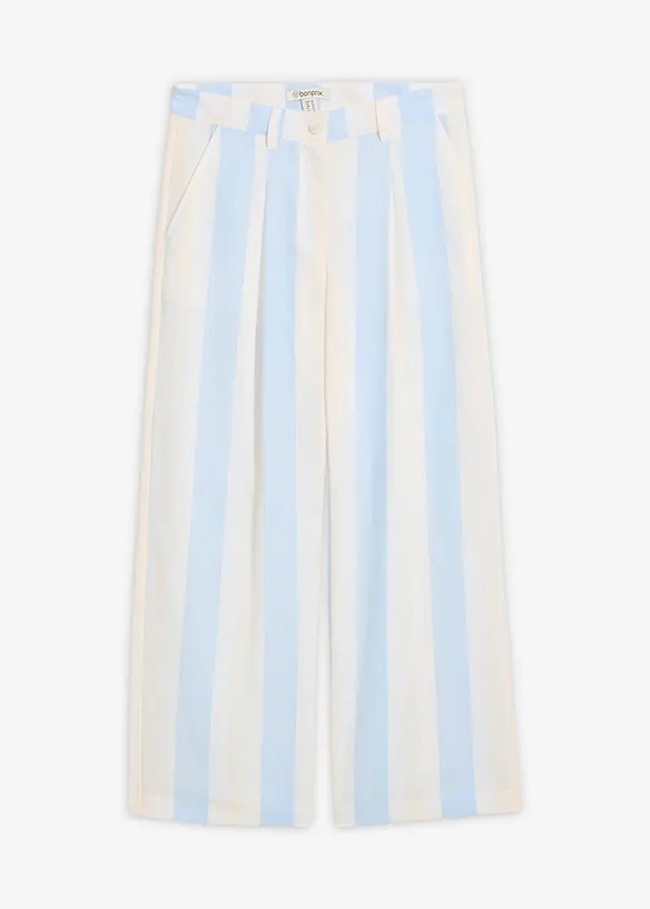 Palazzo-Hose in Leinen-Optik, bonprix