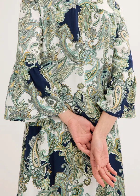 Maxikleid aus flie&szlig;ender Viskose, bonprix