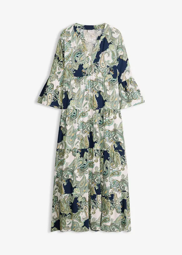 Maxikleid aus flie&szlig;ender Viskose, bonprix