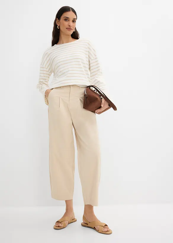 Pantalon ballon large et l&eacute;ger, bonprix