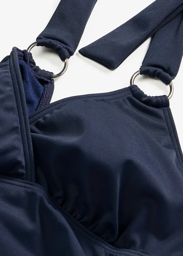 Neckholder Badeanzug mit Ringdetail, bonprix