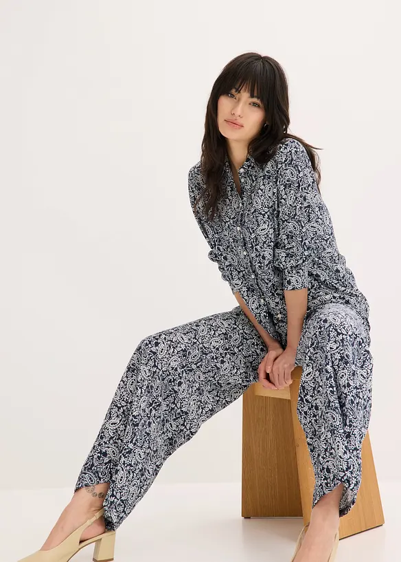 Schlupfhose aus feinem Viskose-Mix, bonprix