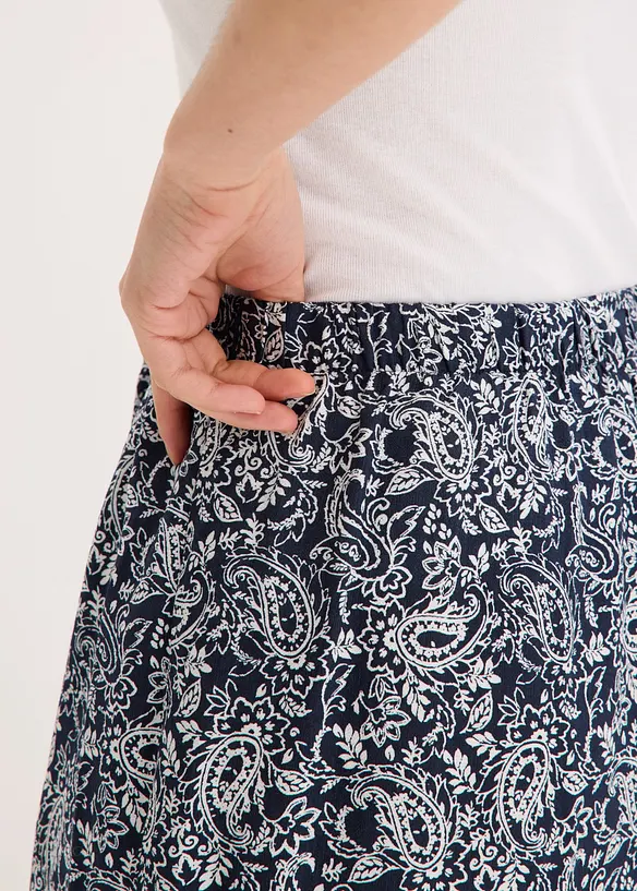 Schlupfhose aus feinem Viskose-Mix, bonprix