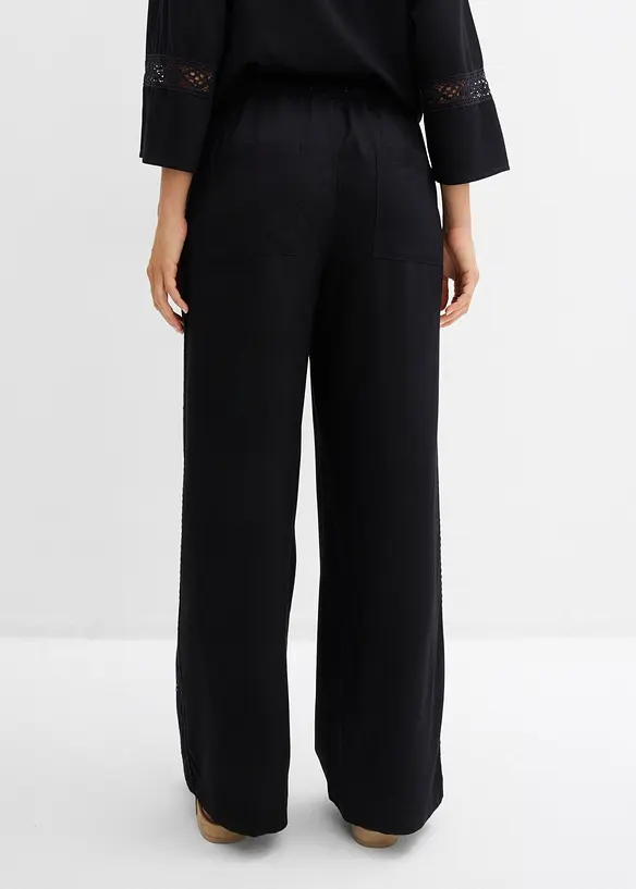 Lockere Hose aus flie&szlig;ender Viskose, bonprix